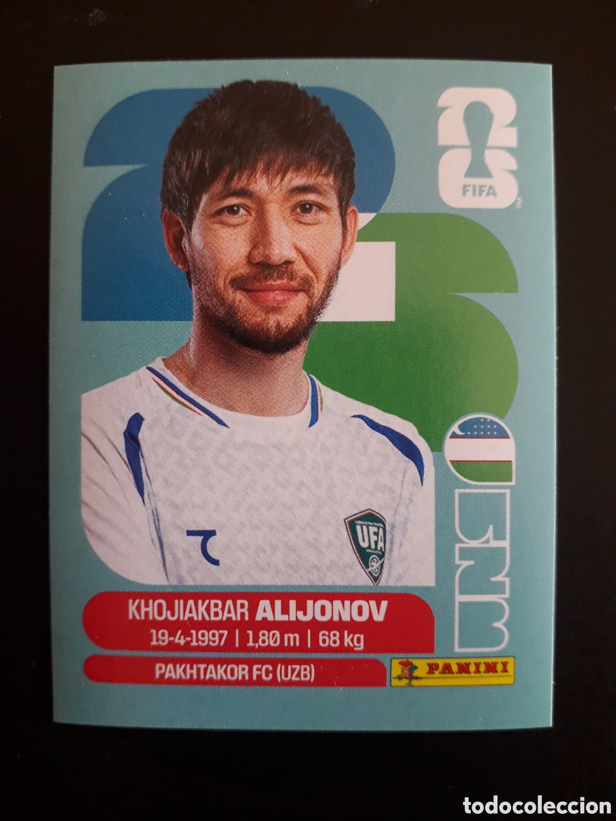 Cromos de Futebol: ALIJONOV UZBEKISTAN UZB 8 MUNDIAL F&Uacute;TBOL 2026 FIFA WORLD CUP PANINI SIN PEGAR PEDIDO M&Iacute;NIMO 3&euro;