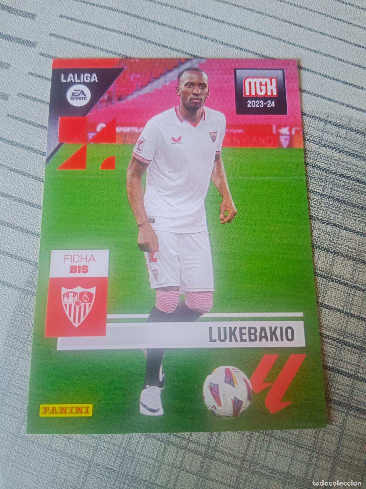 Football Stickers: MEGACRACKS 2023 2024 23 24 LA LIGA N&ordm; 342 BIS LUKEBAKIO SEVILLA MEGA CRACKS MGK