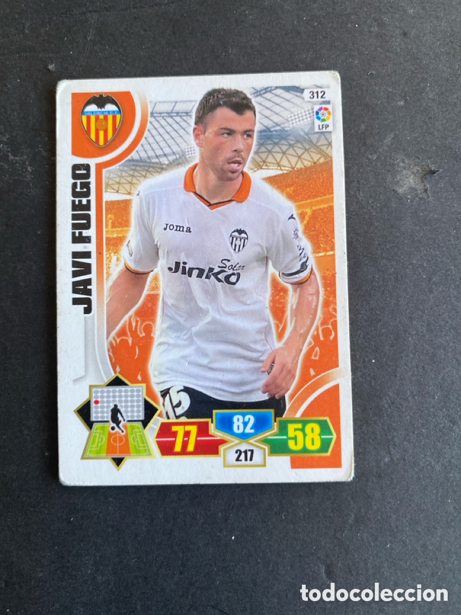 Football Stickers: Cromo Adrenalyn liga 13/14 Valencia N* 312