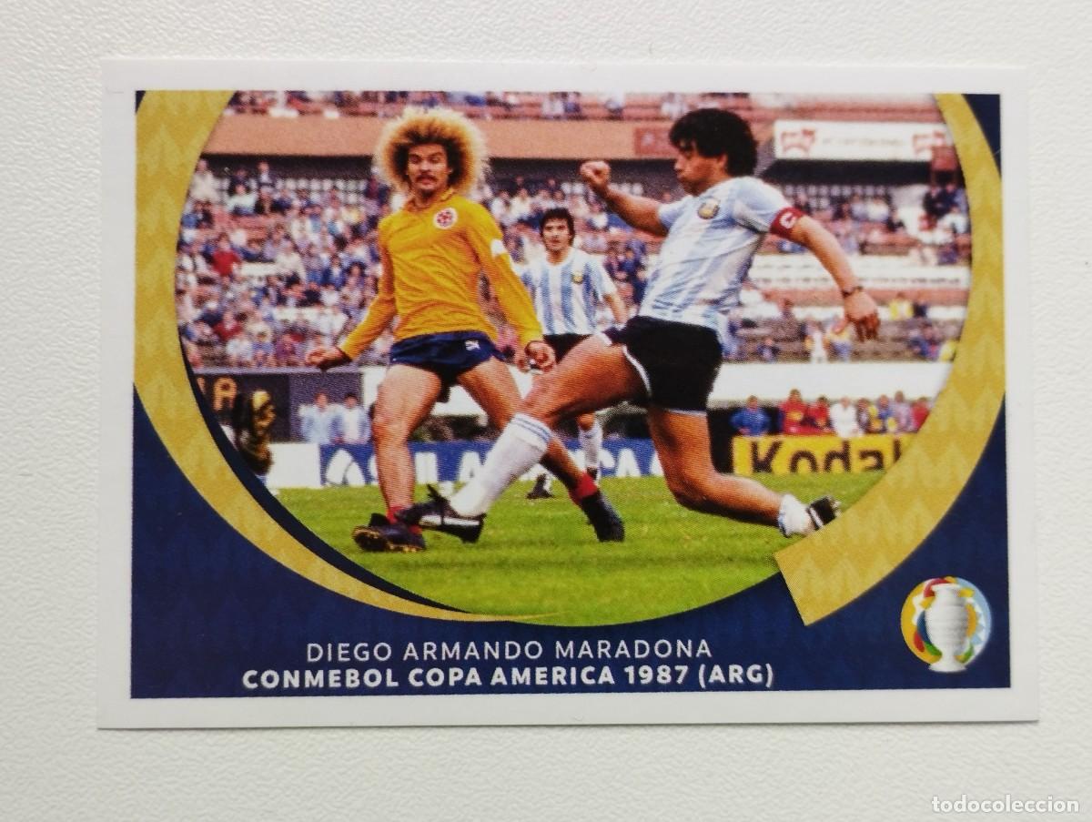 Football Stickers: CROMO COPA AMERICA ARGENTINA COLOMBIA 2021 PANINI BRASIL DIEGO MARADONA LE04 - LEYENDA