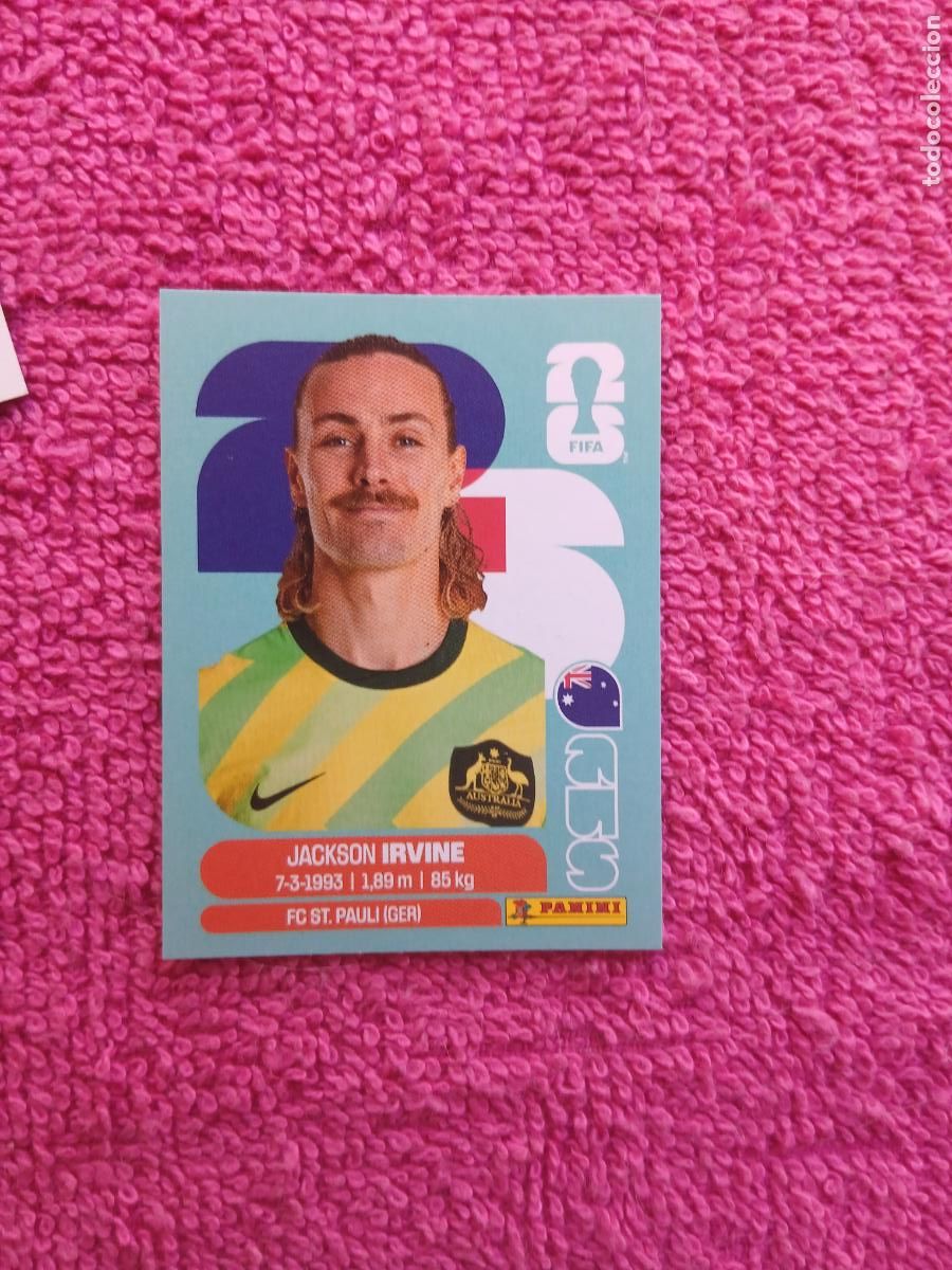 Cartes &agrave; collectionner de Football: FIFA World Cup 2026 Jackson Irvine aus 11 selecci&oacute;n de australia aus16 panini 2026