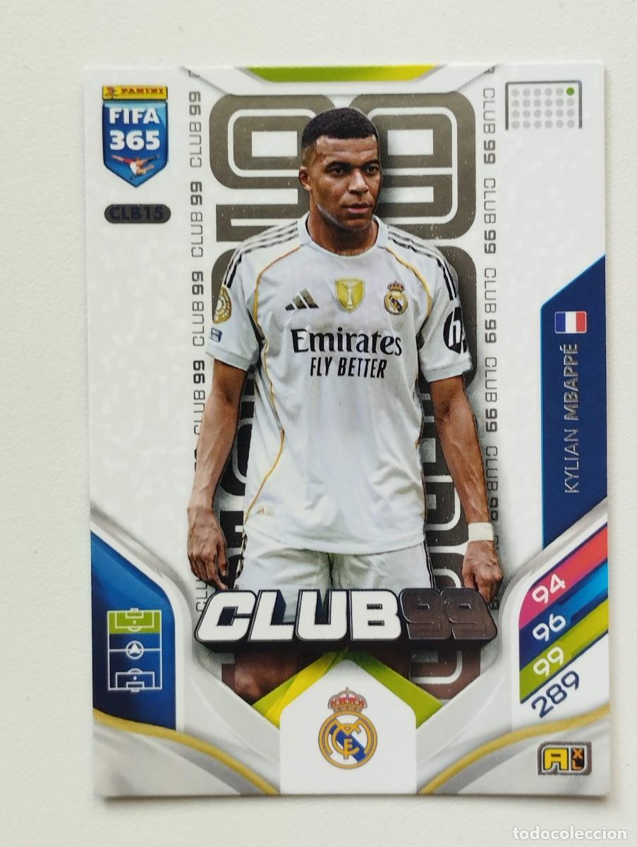 Cartes &agrave; collectionner de Football: CROMO CARD ADRENALYN FIFA 365 2025 2026 25 26 CLUB 99 CLB15 KYLIAN MBAPPE REAL MADRID