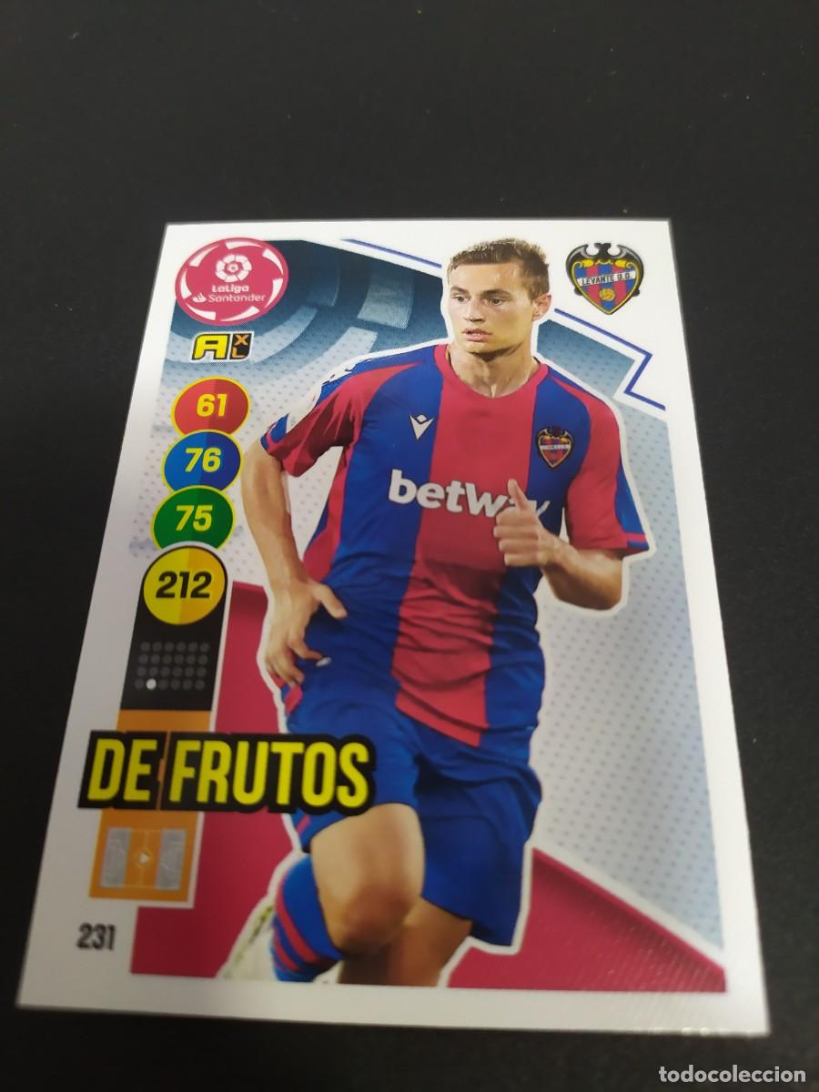 Cartes &agrave; collectionner de Football: 1 CROMO FICHA ADRENALYN 2020-2021 20-21 U.D LEVANTE 231 DE FRUTOS