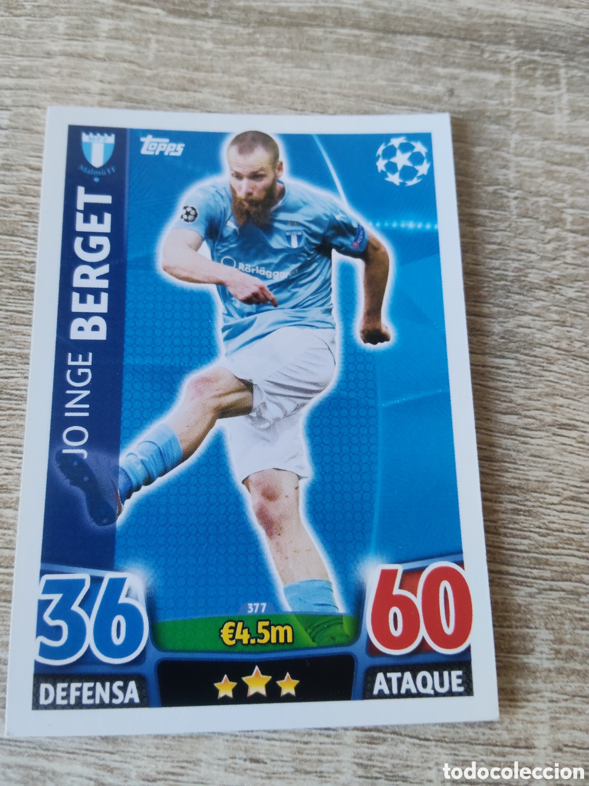 Fu&szlig;ball-Sticker: Topps match attax champions league 2015 2016 15 16 377 Jo Inge Berget Malmoe