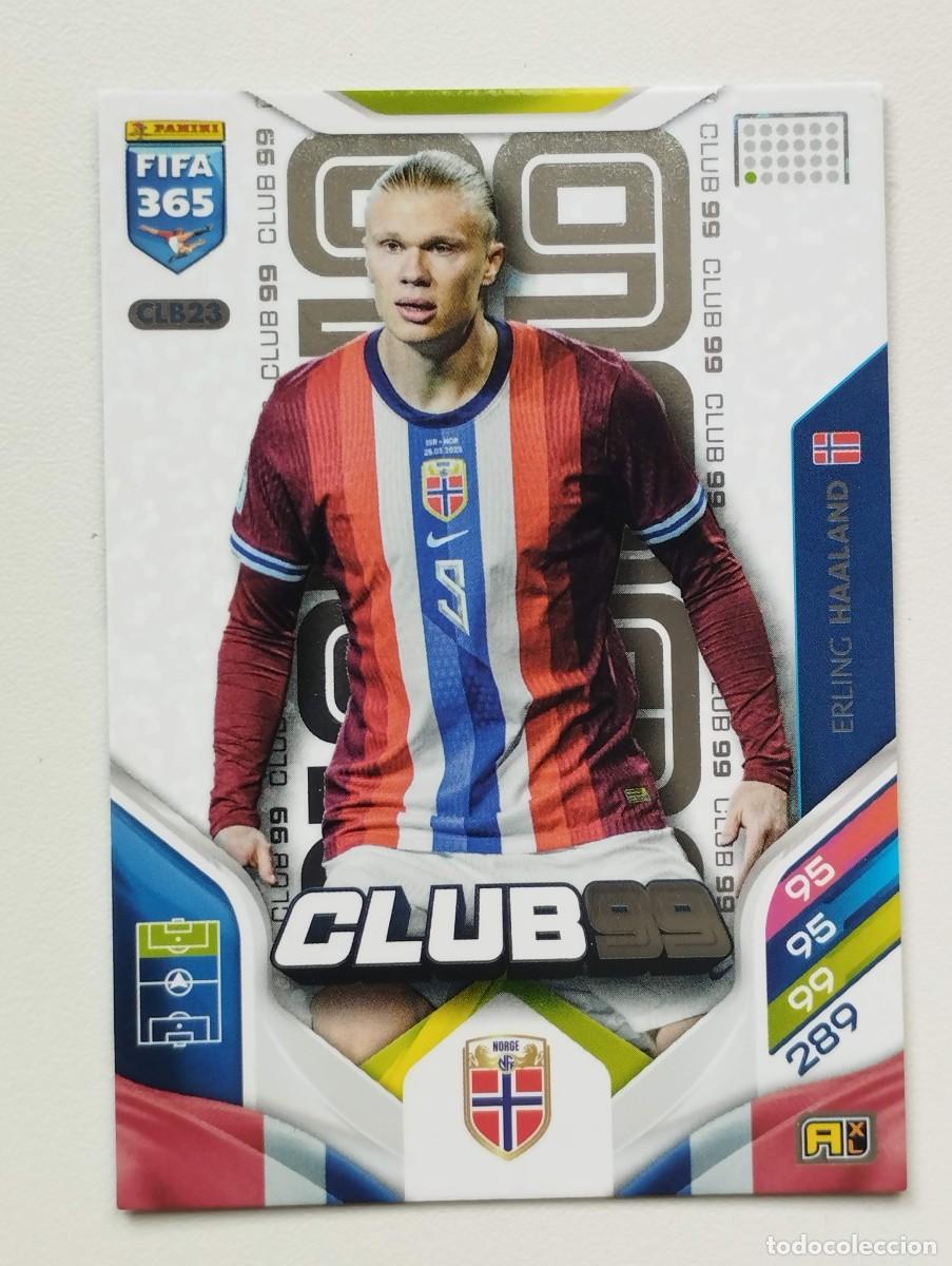 Fu&szlig;ball-Sticker: CROMO CARD ADRENALYN FIFA 365 2025 2026 25 26 CLUB 99 CLB23 ERLING HAALAND NORUEGA