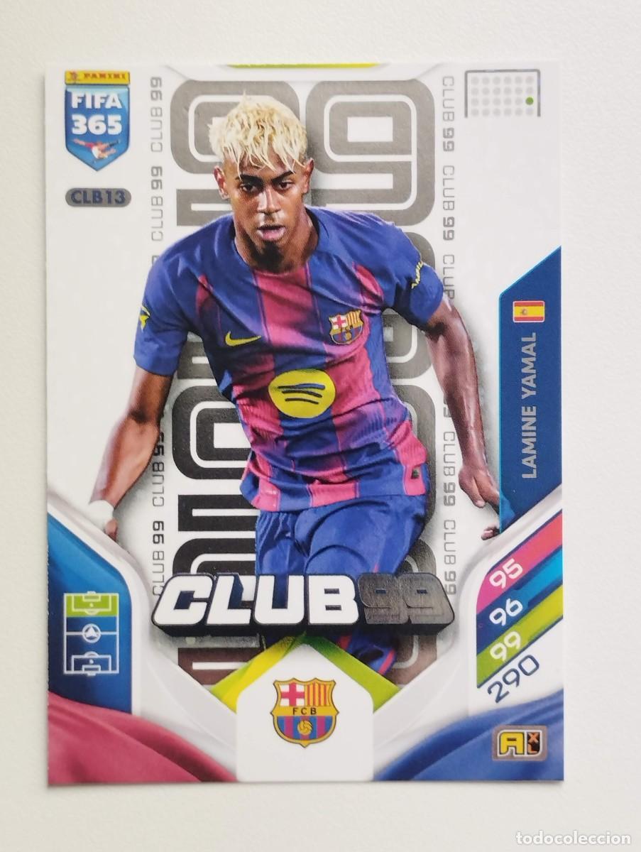 Cromos de f&uacute;tbol: CROMO CARD ADRENALYN FIFA 365 2025 2026 25 26 CLUB 99 CLB13 LAMINE YAMAL BARCELONA