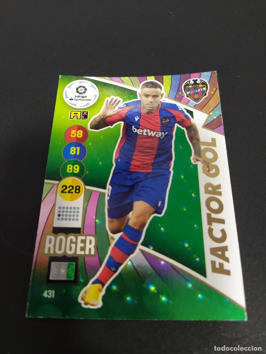 Cromos de Futebol: 1 CROMO FICHA ADRENALYN 2020-2021 20-21 U.D LEVANTE 431 ROGER ( FACTOR GOL