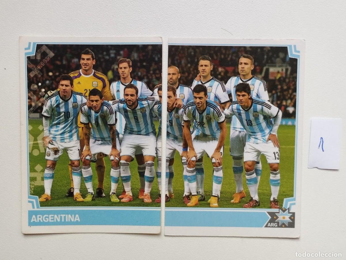 Football Stickers: CROMO STICKER COPA AMERICA CHILE 2015 PANINI PLANTILLA ALINEACION 114 + 115 ARGENTINA (1) MESSI