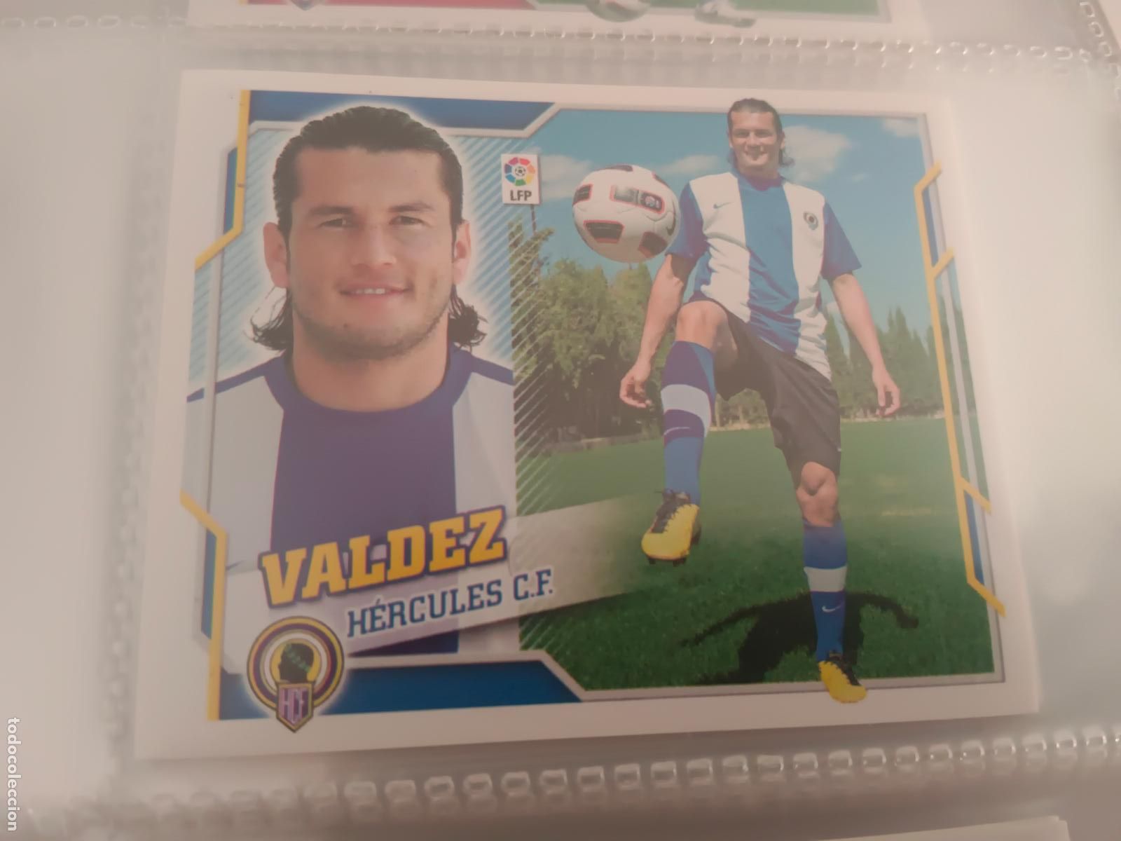 Football Stickers: 2010 2011 10 11 COLOCA N&ordm; 15 B 15B VALDEZ HERCULES NUEVO SIN PEGAR