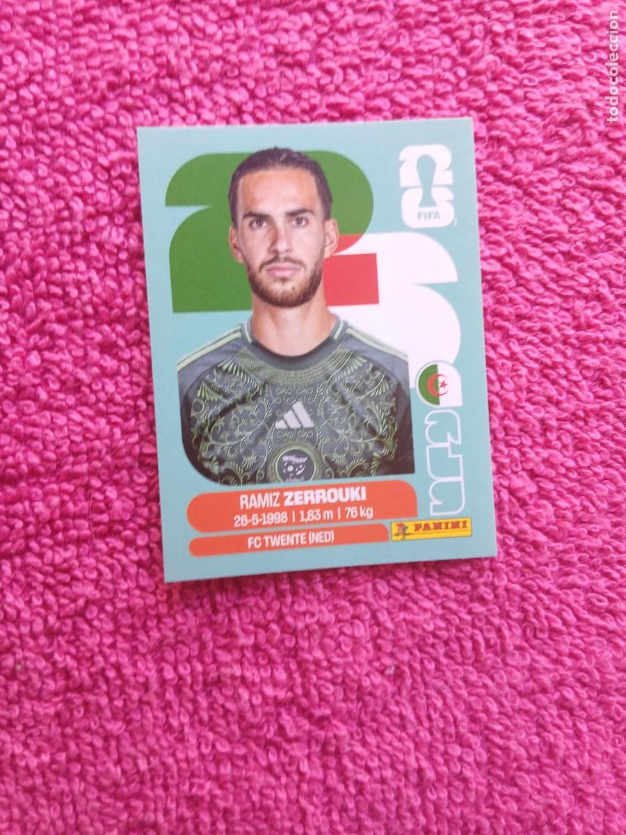 Football Stickers: FIFA World Cup 2026 ramiz zerrouqui alg 11 selecci&oacute;n de argelia alg11 panini 2026