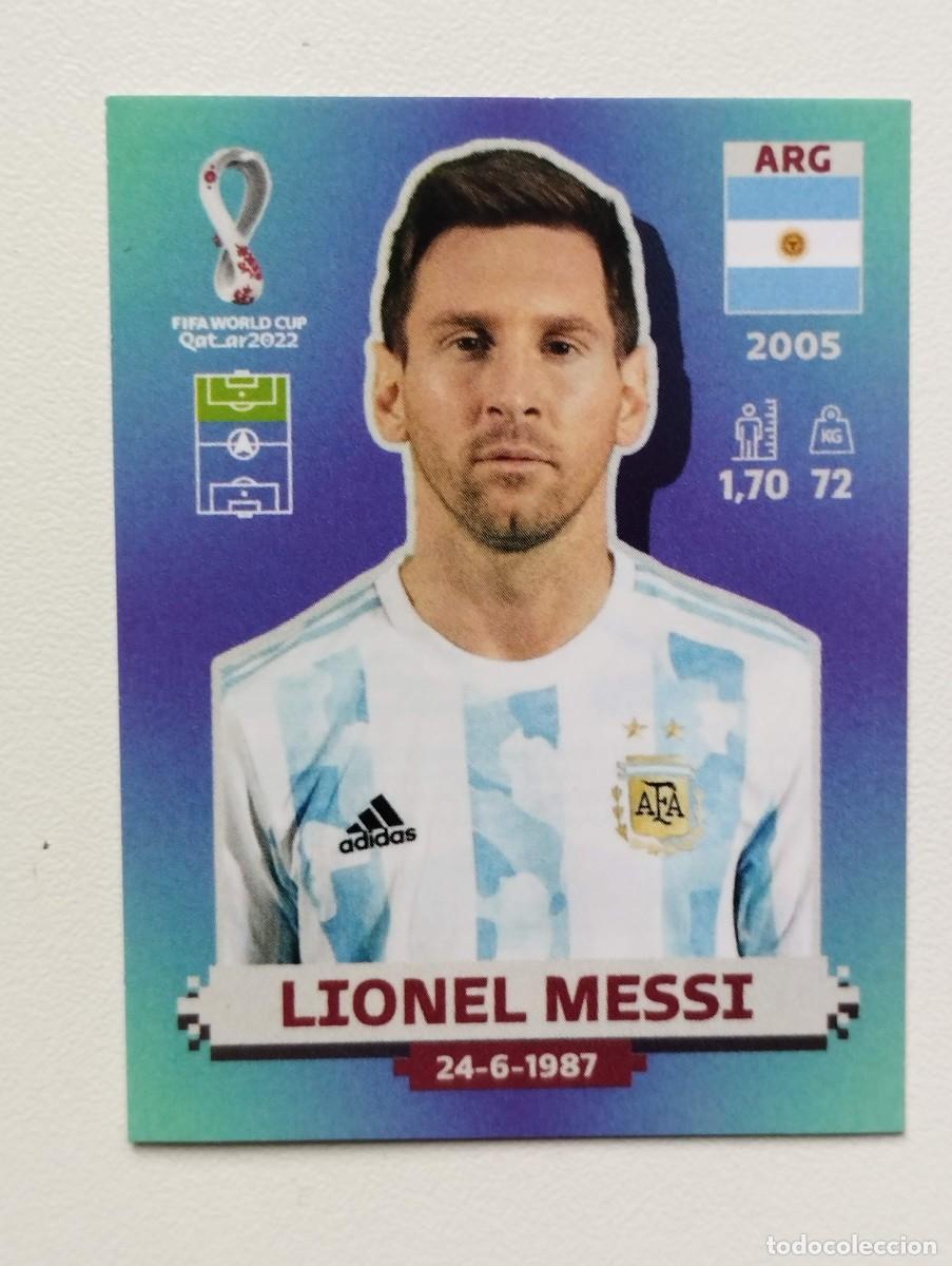 Cromos de Futebol: CROMO STICKER PANINI WORLD CUP QATAR 2022 ARG20 LEO MESSI ARGENTINA ARG 20 - EDICION PANINI BRASIL