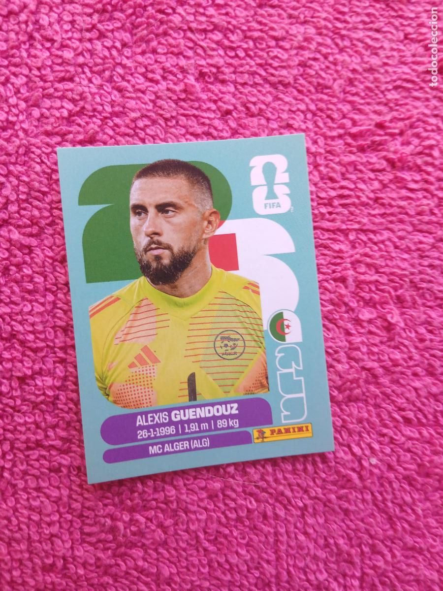 Cromos de Futebol: FIFA World Cup 2026 alexis guendouz alg 2 selecci&oacute;n de argelia alg2 panini 2026