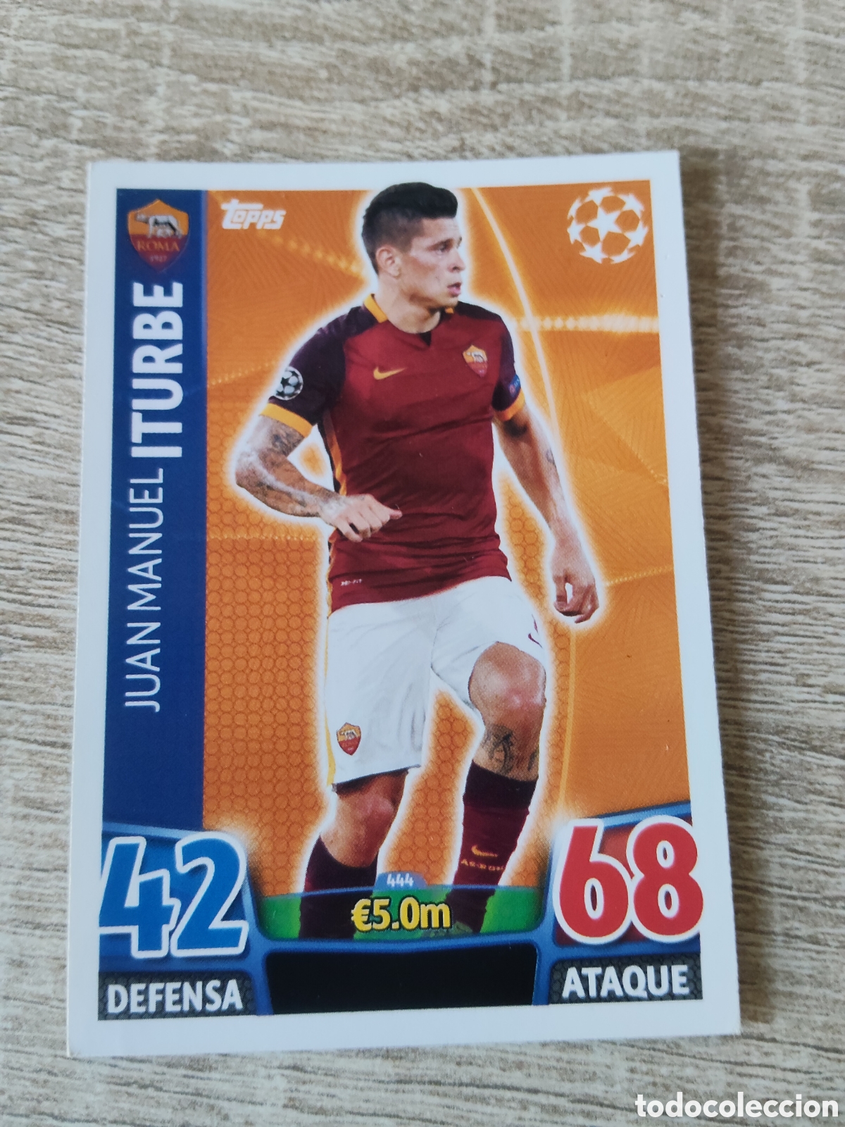 Cromos de Futebol: Topps match attax champions league 2015 2016 15 16 444 Juan Manuel Iturbe Roma