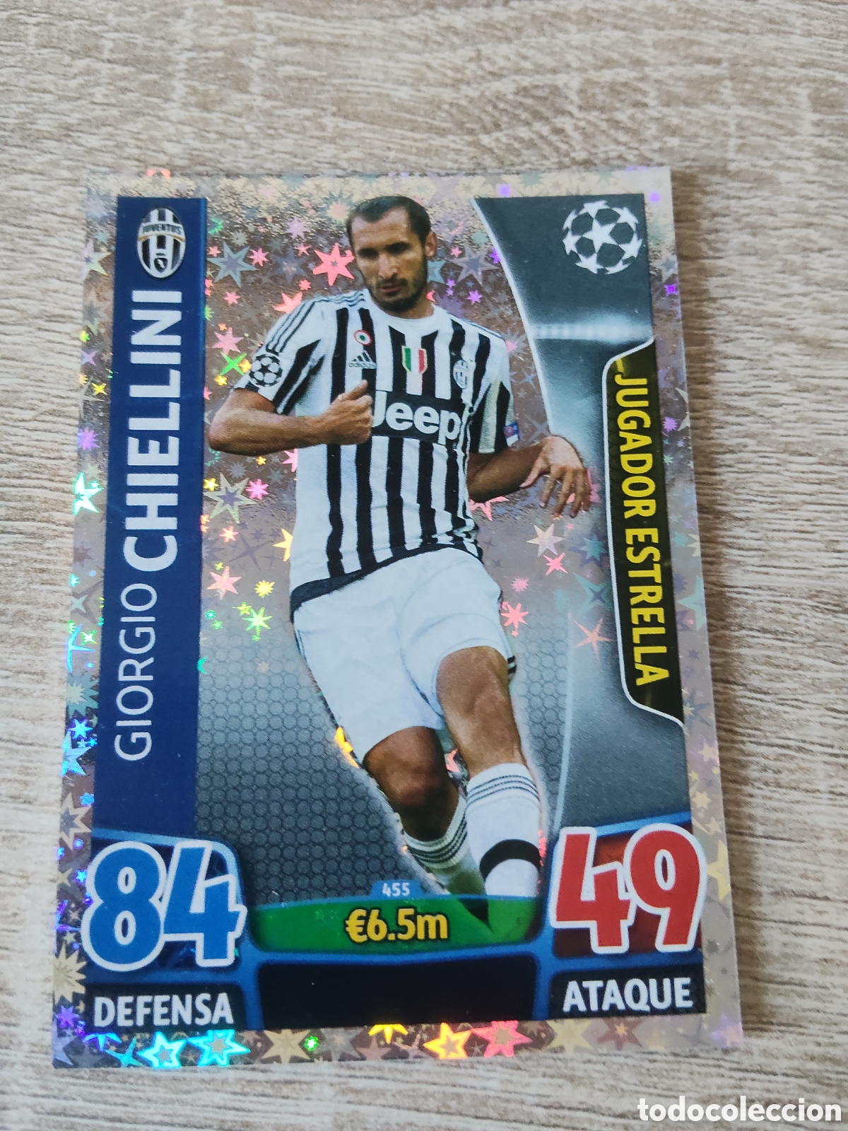 Cromos de Futebol: Topps match attax champions league 2015 2016 15 16 455 Giorgio Chiellini Juventus