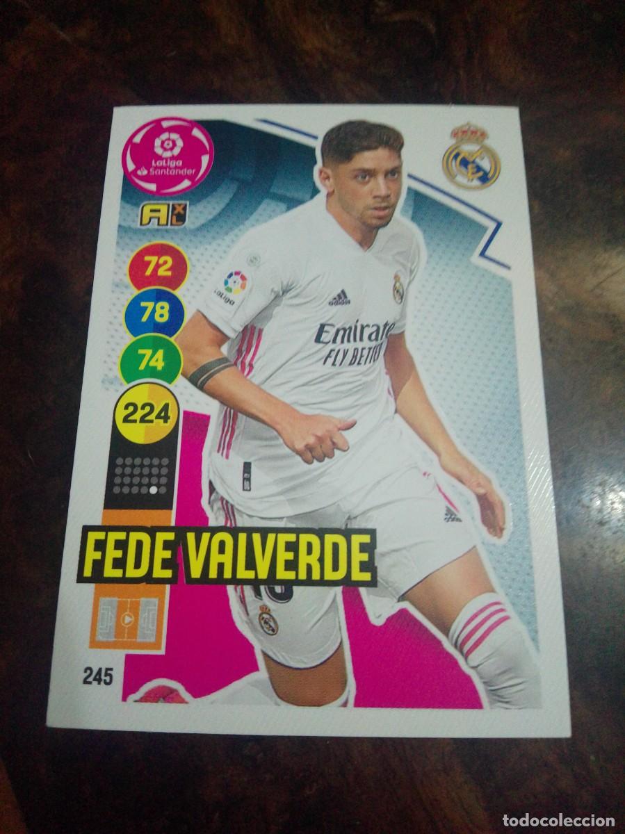 Cromos de f&uacute;tbol: 245 FEDE VALVERDE REAL MADRID 20 21 ADRENALYN XL 2020 2021