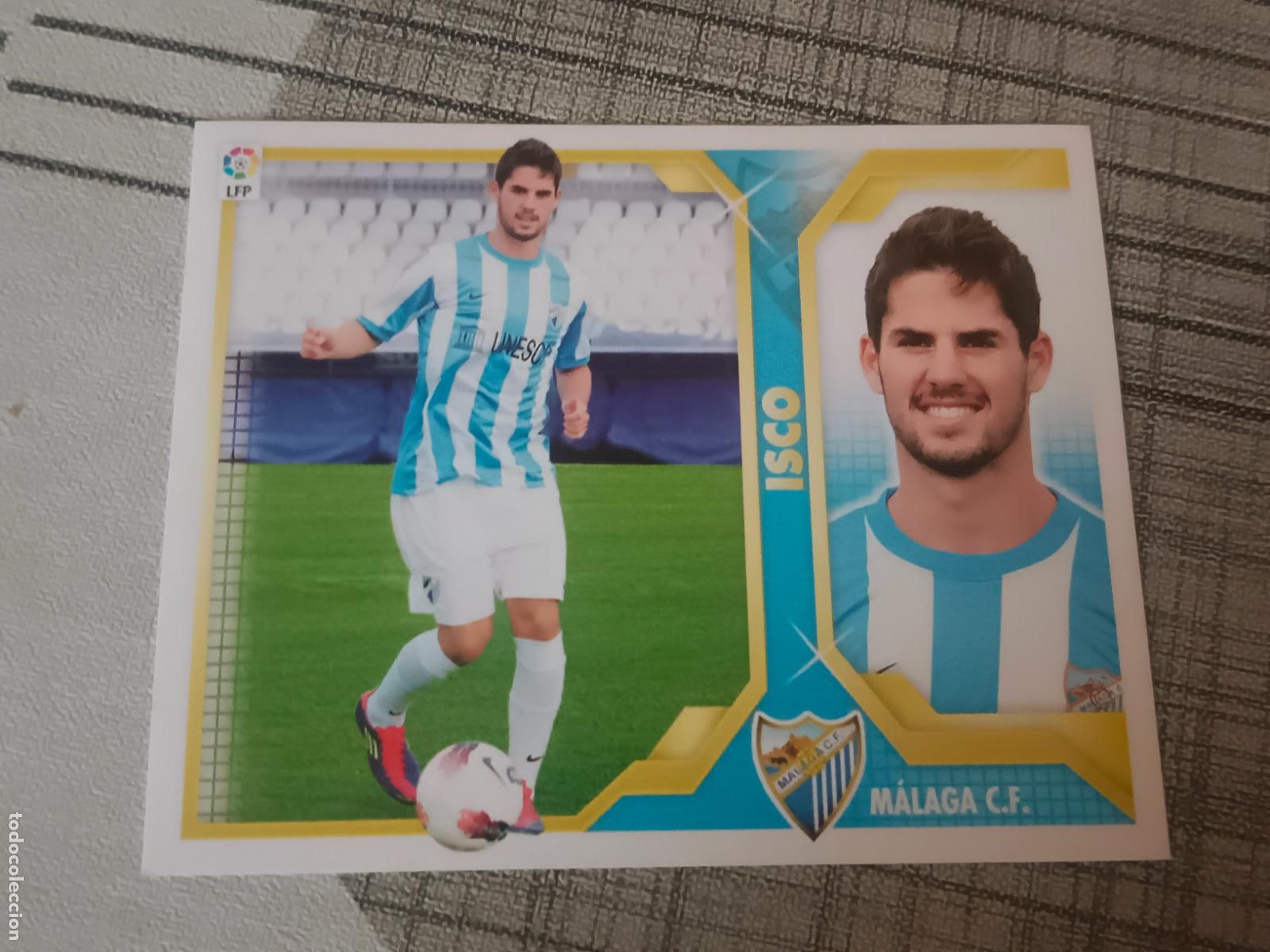 Figurine di Calcio: TEMPORADA 2011 2012 11 12 FICHAJE N&ordm; 16 ISCO MALAGA NUEVO SIN PEGAR