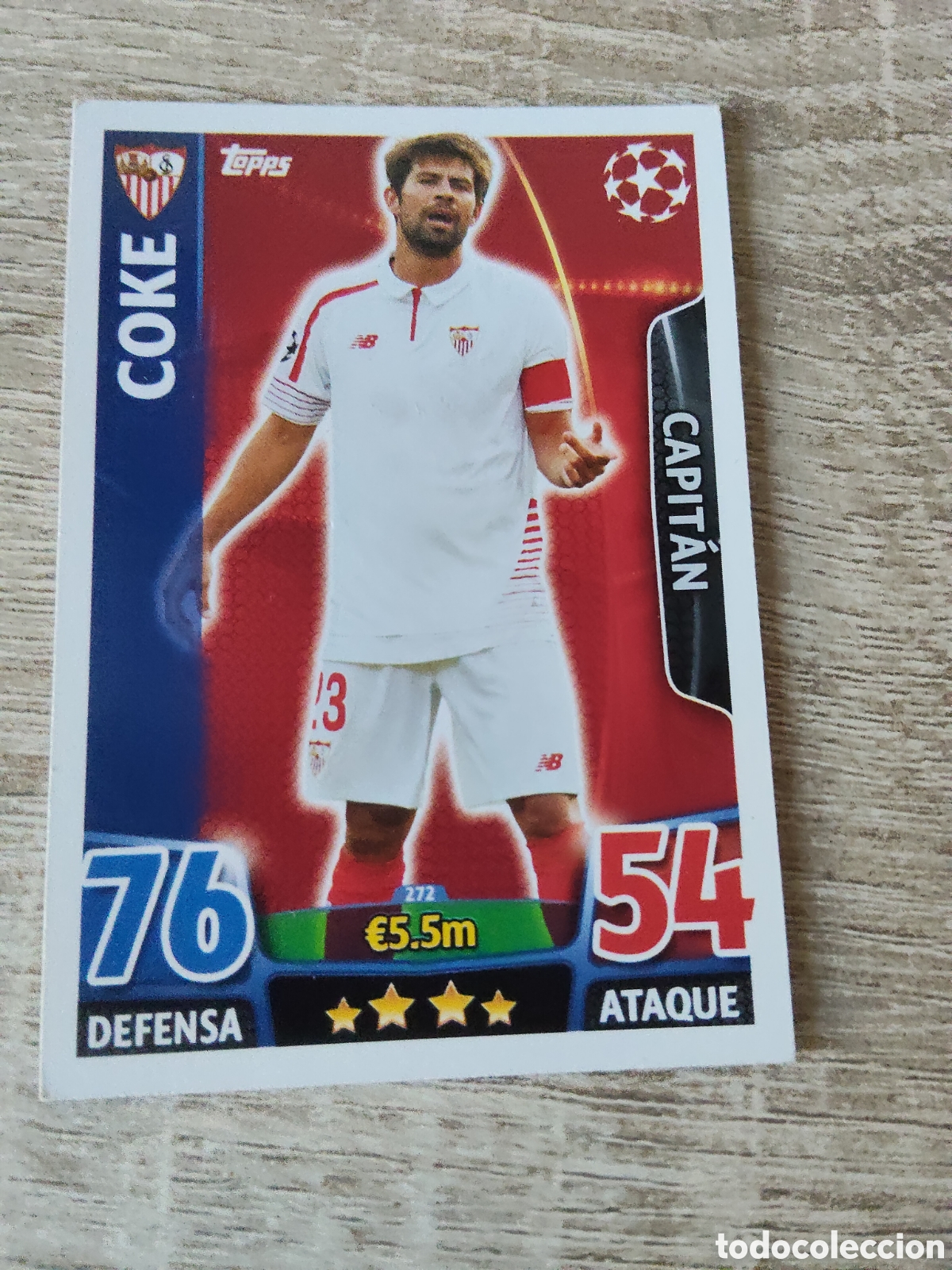Fu&szlig;ball-Sticker: Topps match attax champions league 2015 2016 15 16 272 Coke Sevilla