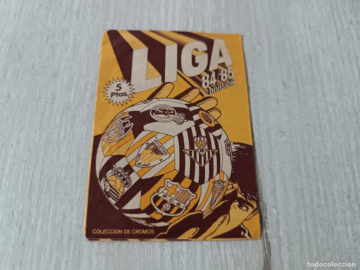 Football Stickers: SOBRE VACIO AMARILLO LIGA ESTE 84 85