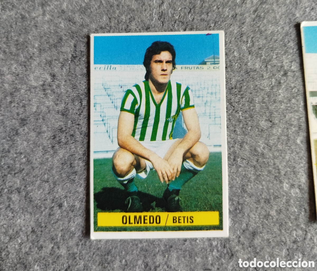 Cromos de f&uacute;tbol: SIN PEGAR OLMEDO BETIS 74 75 1974 1975 EDICIONES ESTE CROMO NUEVO NUNCA PEGADO