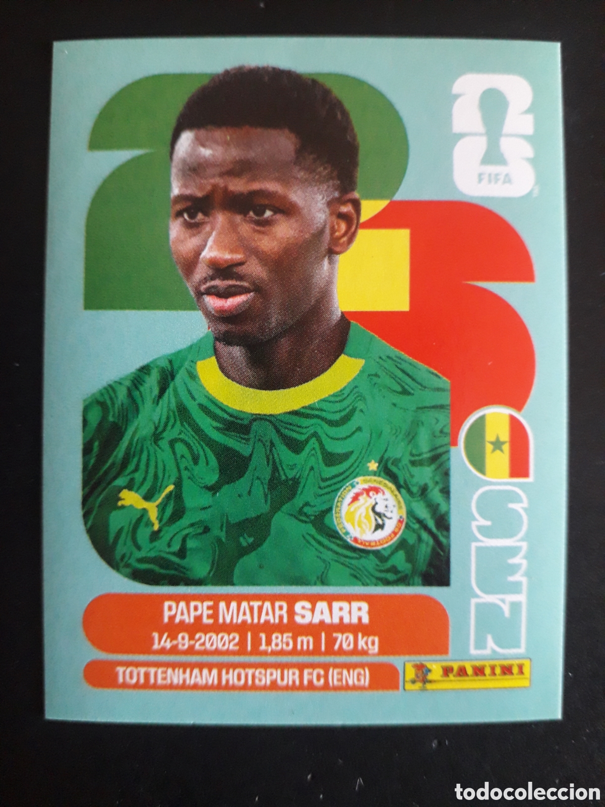 Cromos de Futebol: SARR SENEGAL SEN 10 MUNDIAL F&Uacute;TBOL 2026 FIFA WORLD CUP PANINI SIN PEGAR PEDIDO M&Iacute;NIMO 3&euro;