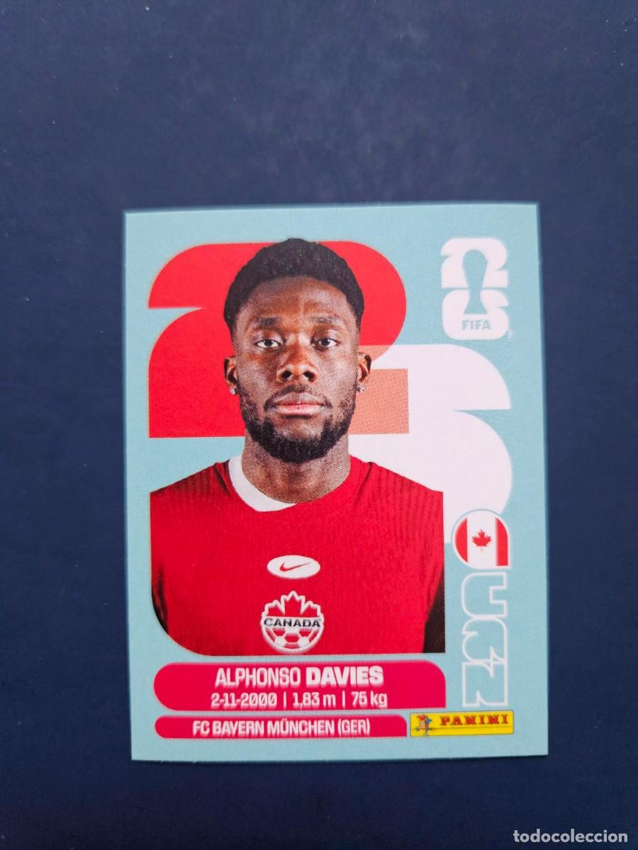 Fu&szlig;ball-Sticker: CAN 3 ALPHONSO DAVIES CANADA FIFA WORLD CUP MUNDIAL 26 2026 SIN PEGAR NUNCA PEGADO