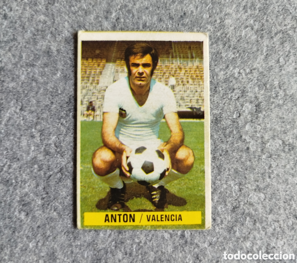 Fu&szlig;ball-Sticker: SIN PEGAR ANTON VALENCIA 74 75 1974 1975 EDICIONES ESTE CROMO NUEVO NUNCA PEGADO