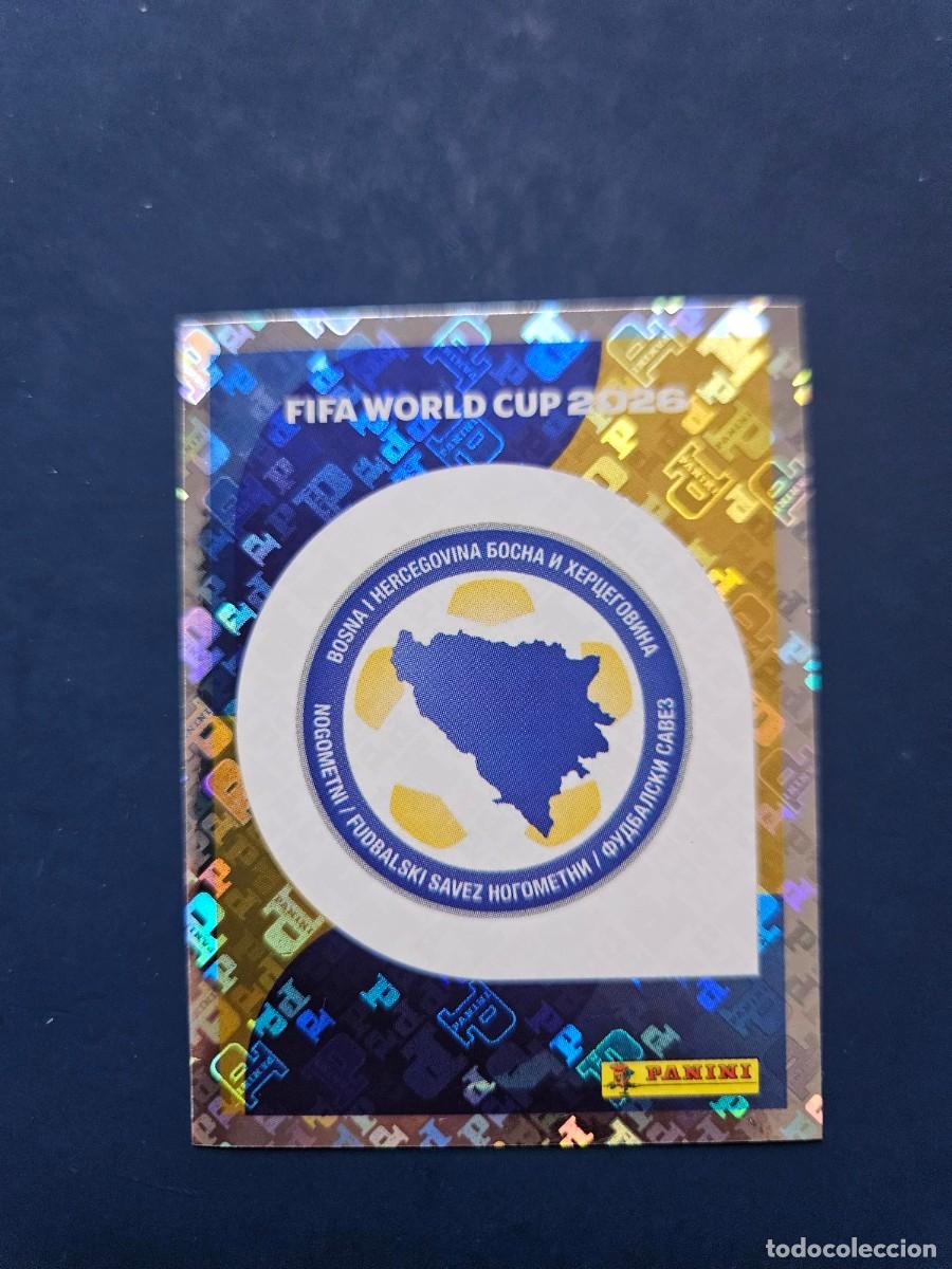 Figurine di Calcio: BIH 1 ESCUDO BOSNIA FIFA WORLD CUP MUNDIAL 26 2026 SIN PEGAR NUNCA PEGADO