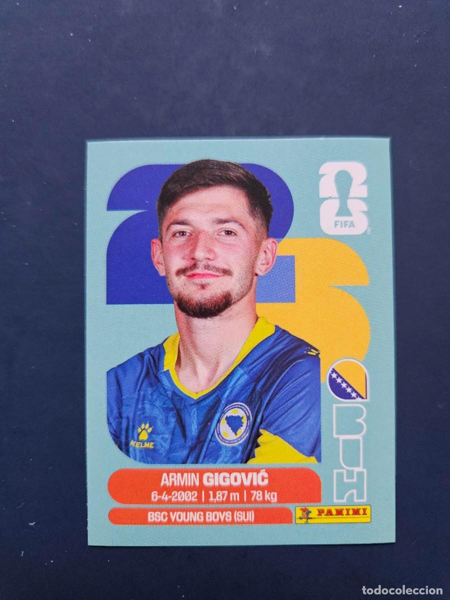 Fu&szlig;ball-Sticker: BIH 10 ARMIN GIGOVIC BOSNIA FIFA WORLD CUP MUNDIAL 26 2026 SIN PEGAR NUNCA PEGADO