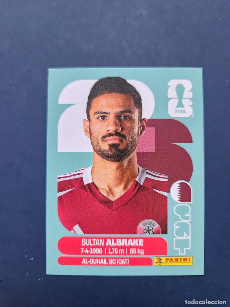 Fu&szlig;ball-Sticker: QAT 3 SULTAN ALBRAKE QATAR FIFA WORLD CUP MUNDIAL 26 2026 SIN PEGAR NUNCA PEGADO