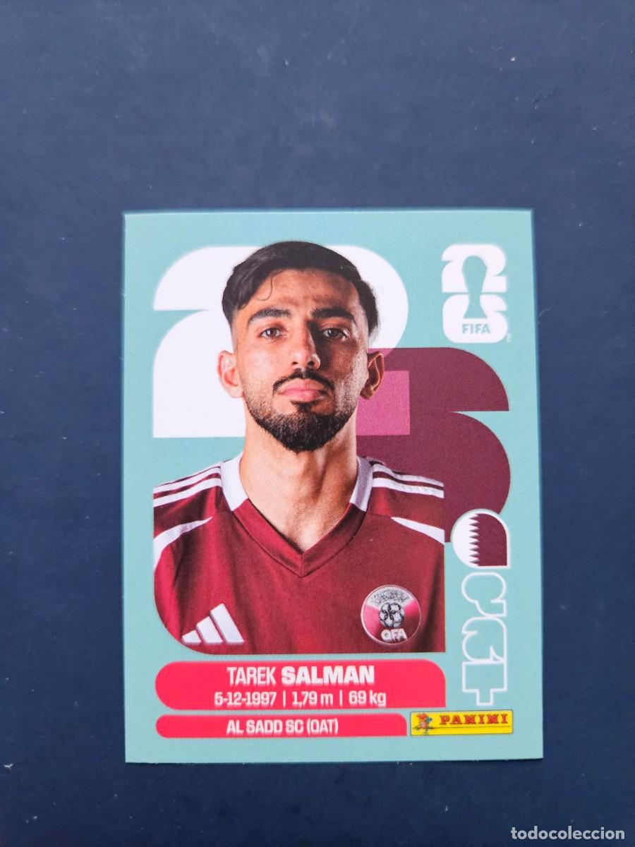 Fu&szlig;ball-Sticker: QAT 8 TAREK SALMAN QATAR FIFA WORLD CUP MUNDIAL 26 2026 SIN PEGAR NUNCA PEGADO