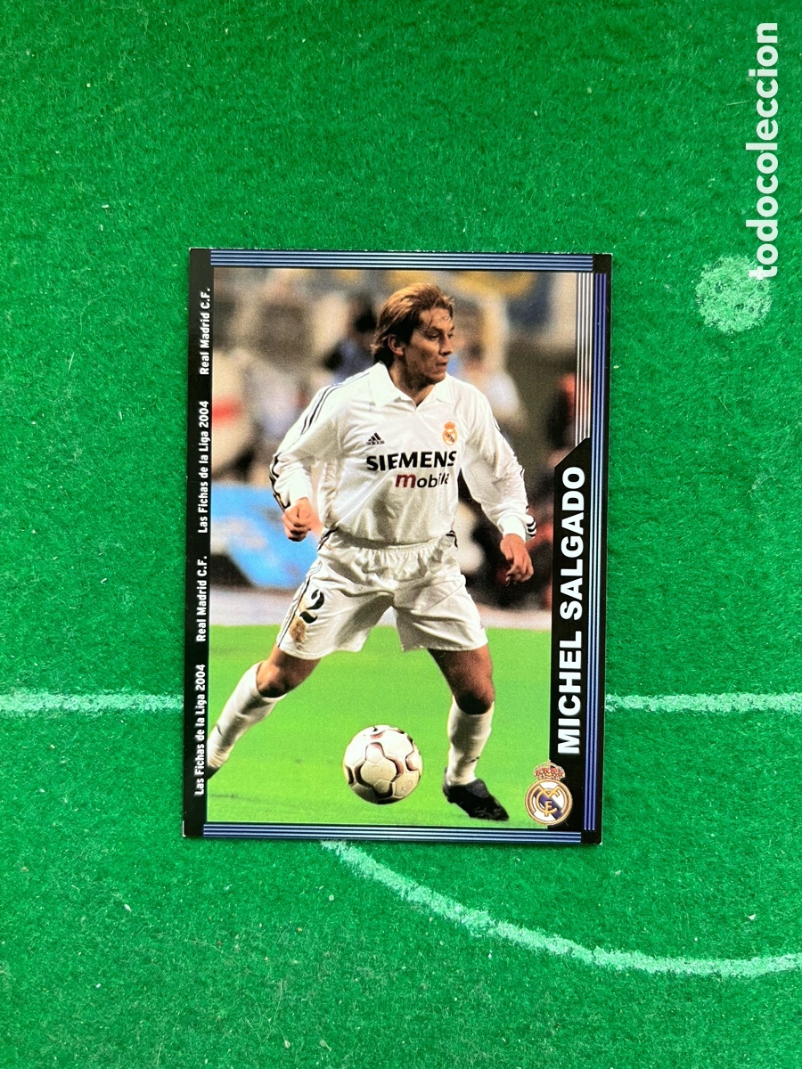 Fu&szlig;ball-Sticker: 6 MIGUEL SALGADO REAL MADRID LAS FICHAS DE LA LIGA 2003 2004 MUNDICROMO