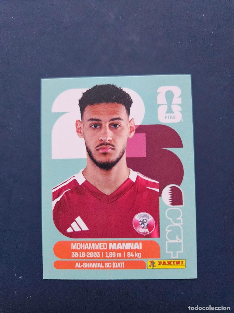 Fu&szlig;ball-Sticker: QAT 9 MOHAMMED MANNAI QATAR FIFA WORLD CUP MUNDIAL 26 2026 SIN PEGAR NUNCA PEGADO