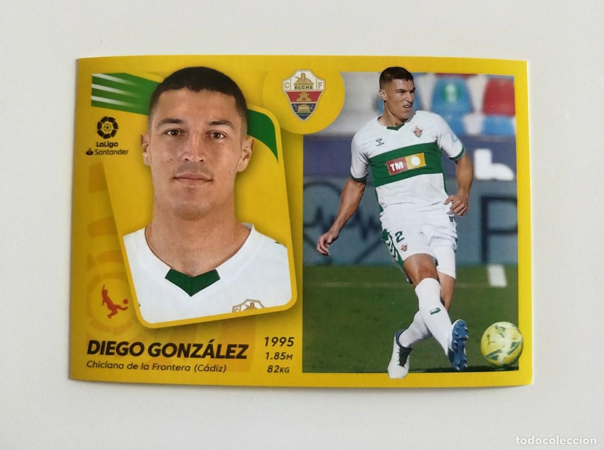 Fu&szlig;ball-Sticker: Diego Gonz&aacute;lez 9A SIN PEGAR NUNCA PEGADO Elche CF Liga Ediciones Este 21 22 / 2021 2022