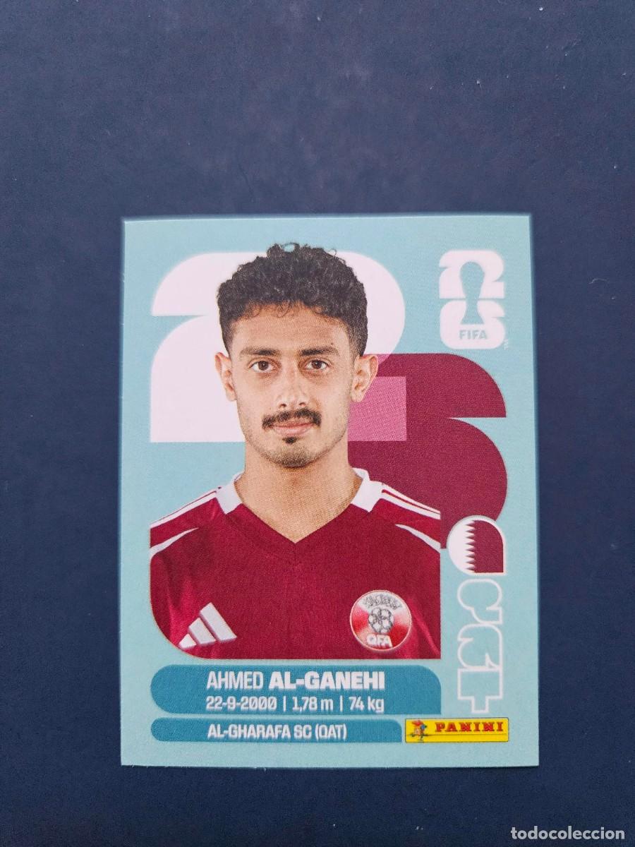 Fu&szlig;ball-Sticker: QAT 19 AHMED AL-GANEHI QATAR FIFA WORLD CUP MUNDIAL 26 2026 SIN PEGAR NUNCA PEGADO