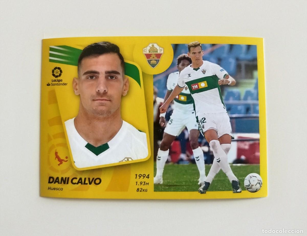 Fu&szlig;ball-Sticker: Dani Calvo 8 SIN PEGAR NUNCA PEGADO Elche CF Liga Ediciones Este 21 22 / 2021 2022