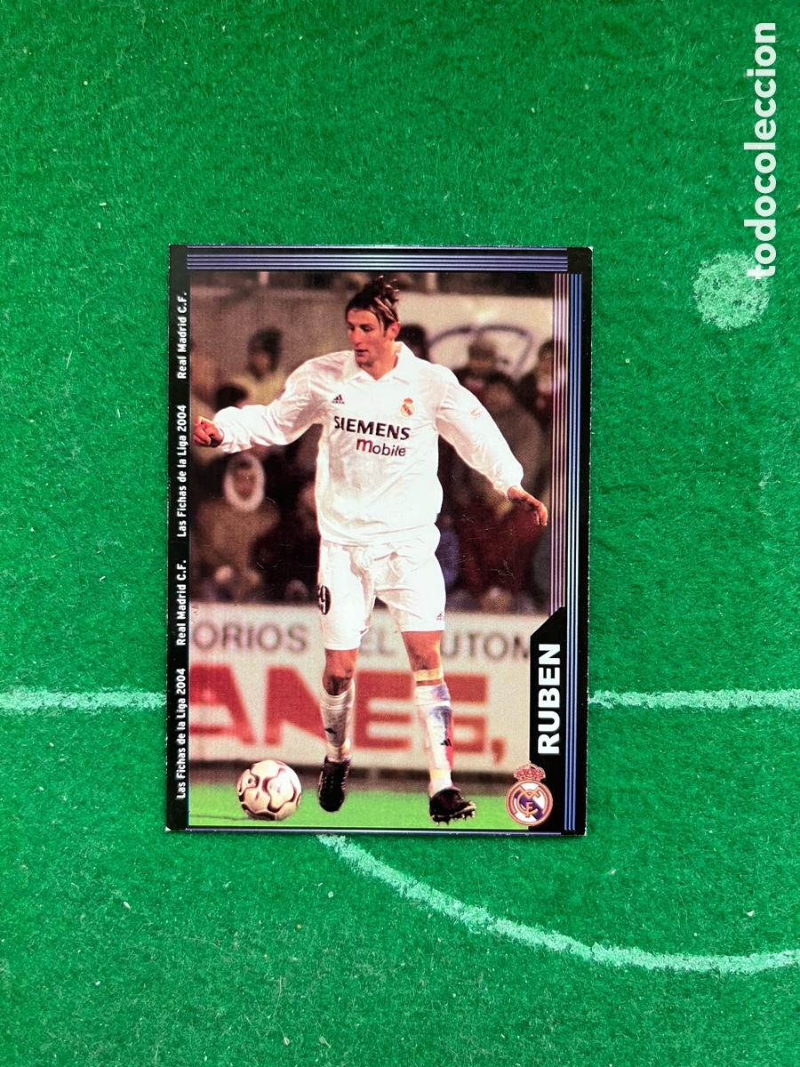 Cromos de f&uacute;tbol: 16 RUB&Eacute;N REAL MADRID LAS FICHAS DE LA LIGA 2003 2004 MUNDICROMO
