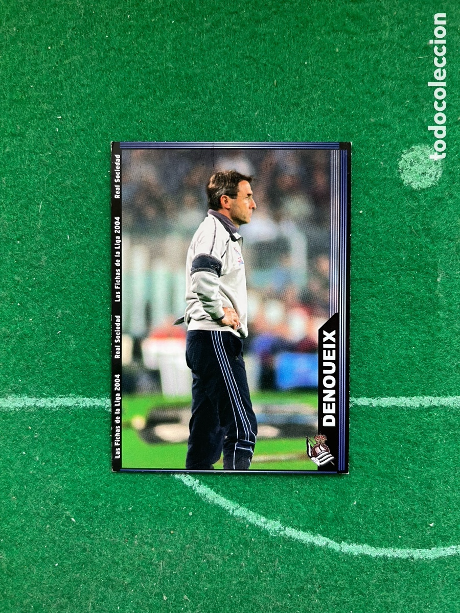 Cromos de f&uacute;tbol: 30 DENOUEIX REAL SOCIEDAD LAS FICHAS DE LA LIGA 2003 2004 MUNDICROMO ENTRENADOR