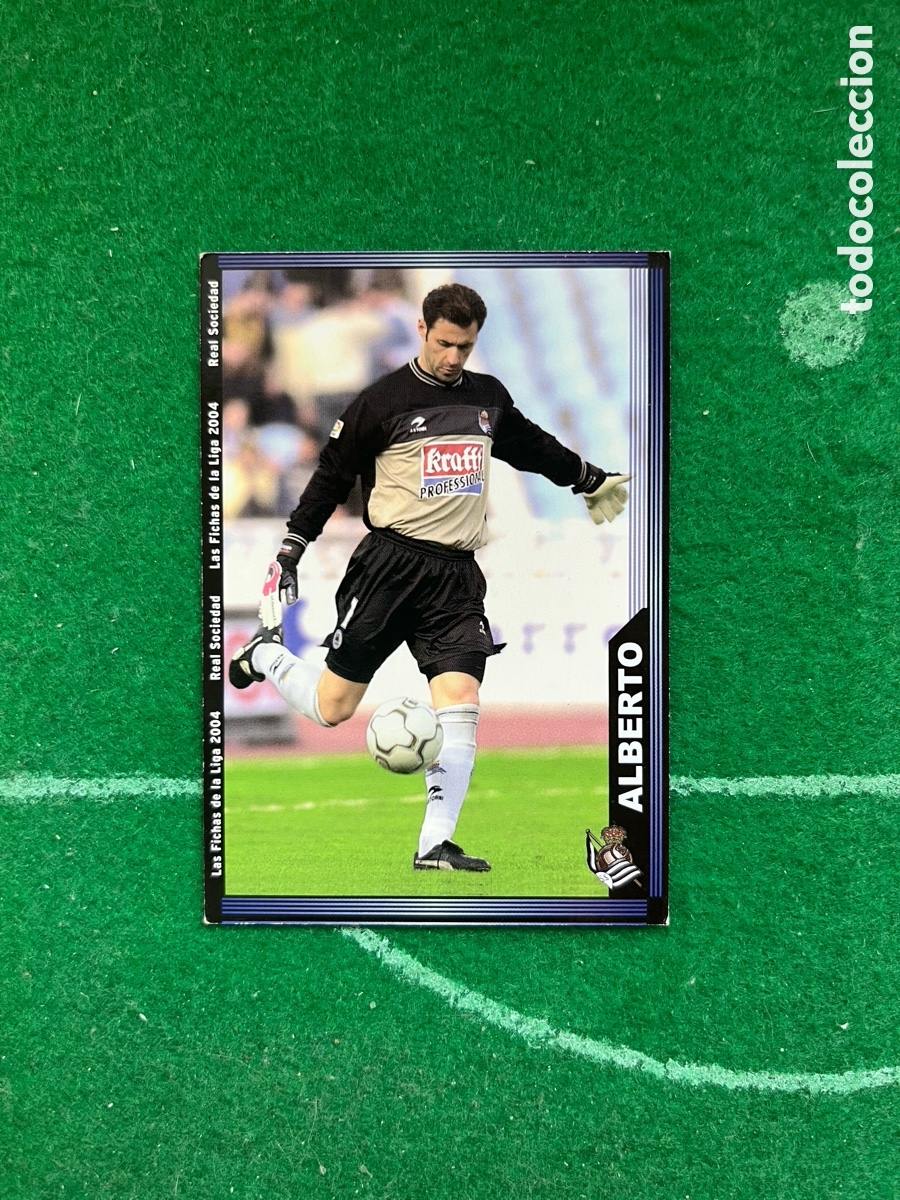 Cartes &agrave; collectionner de Football: 31 ALBERTO REAL SOCIEDAD LAS FICHAS DE LA LIGA 2003 2004 MUNDICROMO