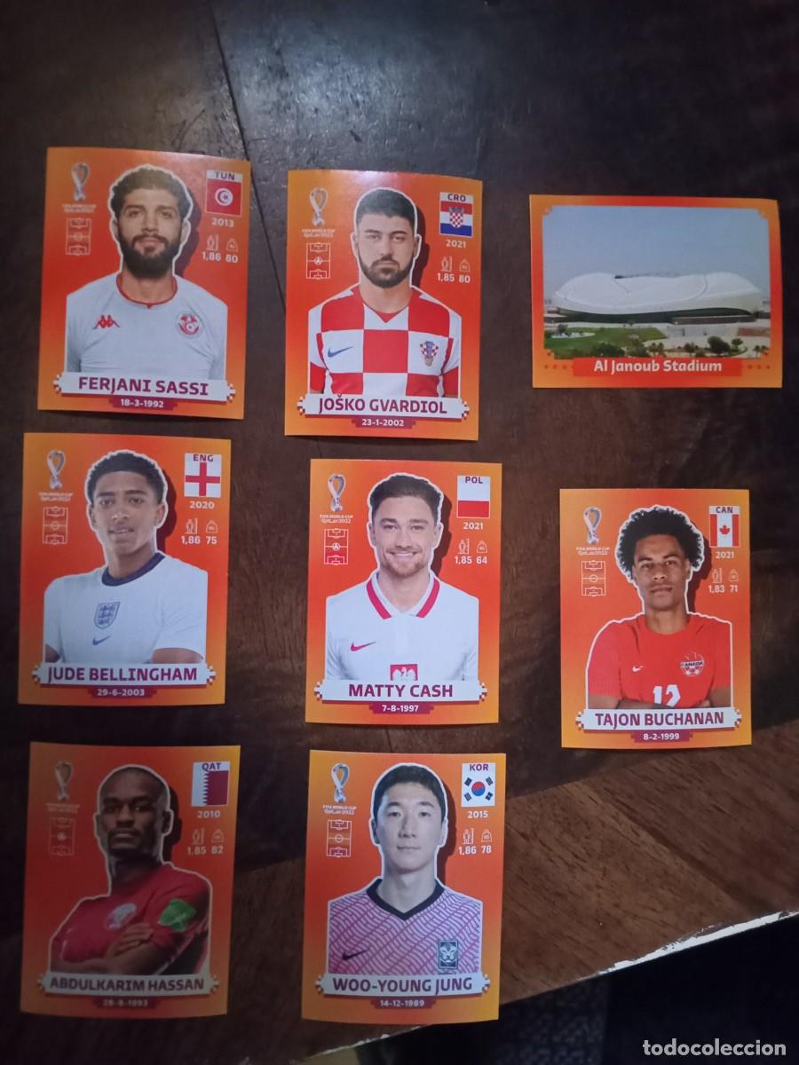 Figurine di Calcio: QATAR 2022 - LOTE DE 8 CROMOS - PANINI -