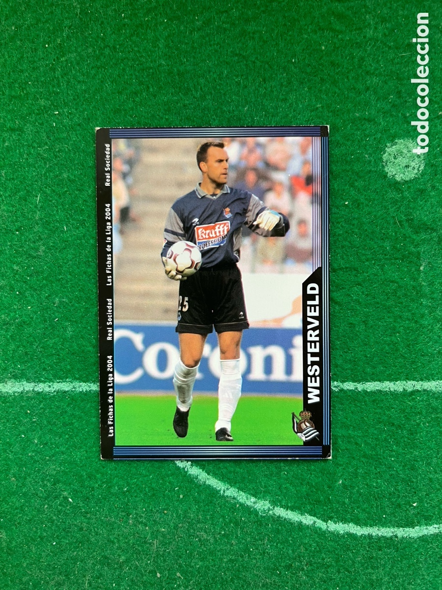 Fu&szlig;ball-Sticker: 32 WESTERVELD REAL SOCIEDAD LAS FICHAS DE LA LIGA 2003 2004 MUNDICROMO