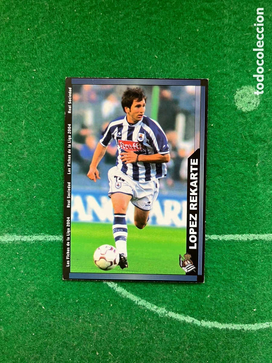 Fu&szlig;ball-Sticker: 33 L&Oacute;PEZ REKARTE REAL SOCIEDAD LAS FICHAS DE LA LIGA 2003 2004 MUNDICROMO