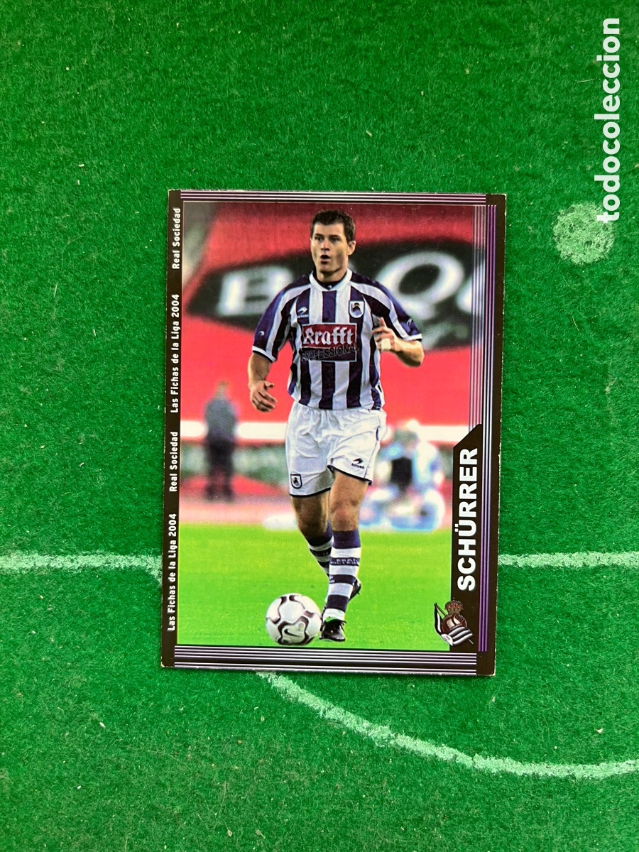 Fu&szlig;ball-Sticker: 34 SCHURRER REAL SOCIEDAD LAS FICHAS DE LA LIGA 2003 2004 MUNDICROMO