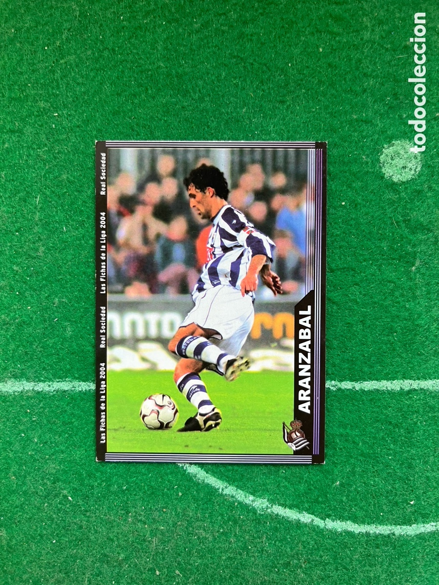 Cartes &agrave; collectionner de Football: 35 ARANZABAL REAL SOCIEDAD LAS FICHAS DE LA LIGA 2003 2004 MUNDICROMO