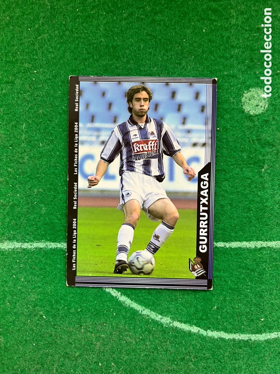 Cartes &agrave; collectionner de Football: 36 GURRUTXAGA REAL SOCIEDAD LAS FICHAS DE LA LIGA 2003 2004 MUNDICROMO