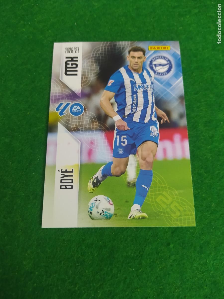 Fu&szlig;ball-Sticker: MEGACRACKS 2026 2027 MGK 26 27 NUEVO - DEPORTIVO ALAVES N&ordm; 36 BOYE