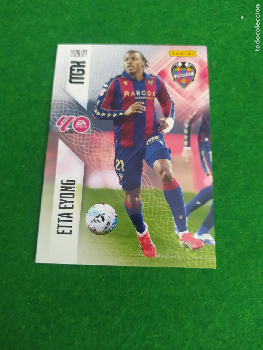 Fu&szlig;ball-Sticker: MEGACRACKS 2026 2027 MGK 26 27 NUEVO - LEVANTE N&ordm; 216 ETTA EYONG