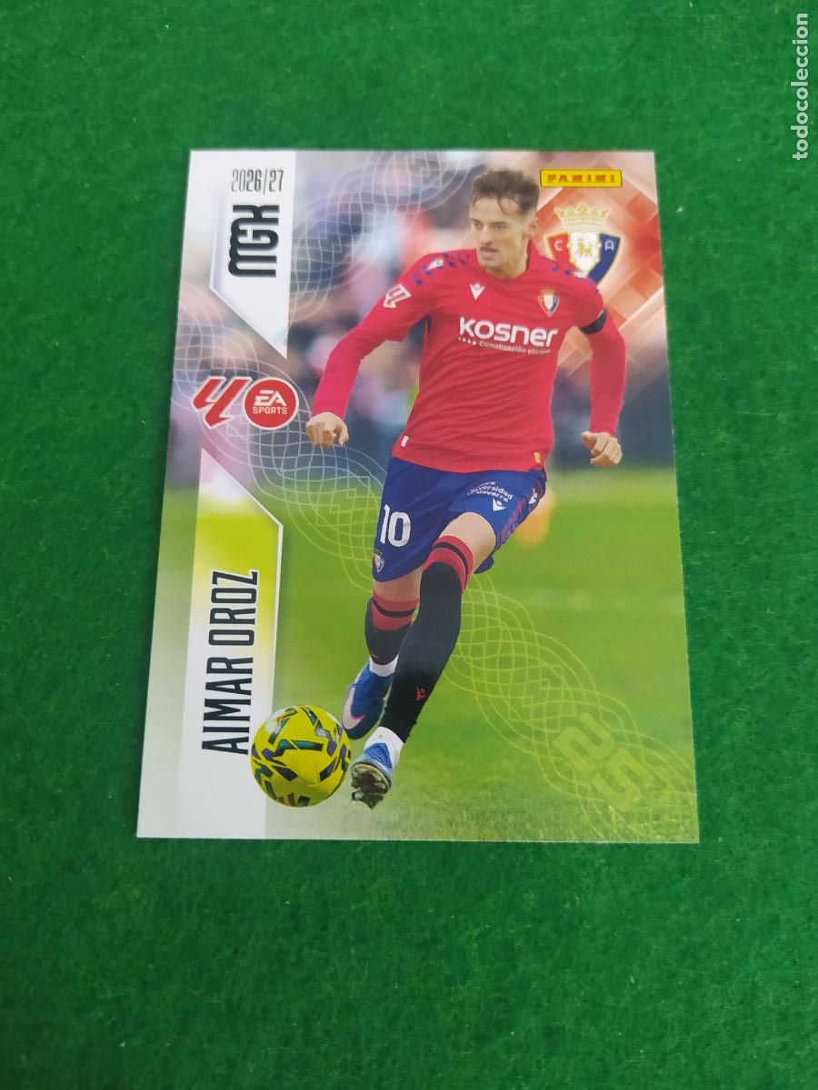 Fu&szlig;ball-Sticker: MEGACRACKS 2026 2027 MGK 26 27 NUEVO - OSASUNA N&ordm; 266 AIMAR OROZ