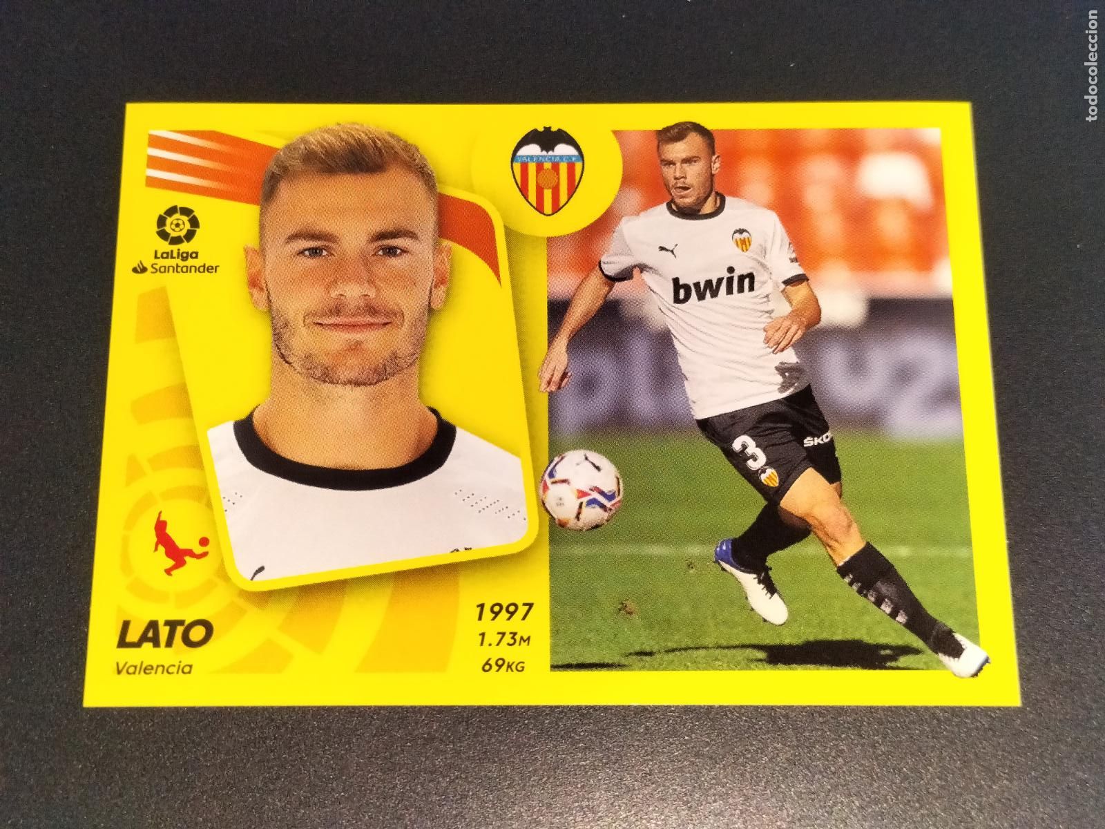 Fu&szlig;ball-Sticker: N&ordm; 12 A LATO VALENCIA CROMOS LALIGA SANTANDER ESTE LIGA 2021 2022 21 22 PANINI