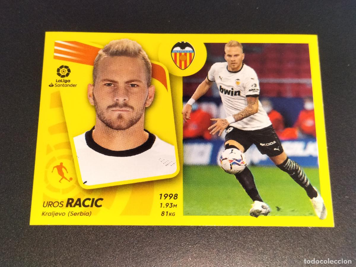 Cartes &agrave; collectionner de Football: N&ordm; 13 UROS RACIC VALENCIA CROMOS LALIGA SANTANDER ESTE LIGA 2021 2022 21 22 PANINI