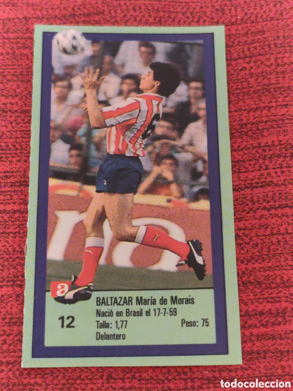 Football Stickers: 12 BALTAZAR ATL&Eacute;TICO MADRID ASES DE LA LIGA 1989 1990 DIARIO AS